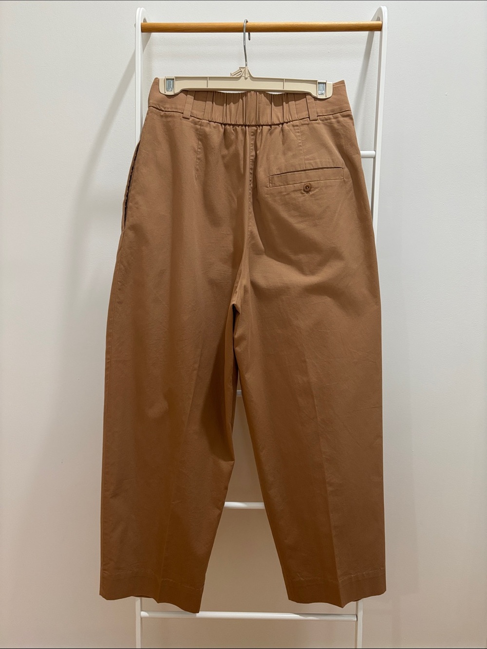Camel Pleated Trousers - Casual Tailored Fit - Picture 3 of 3